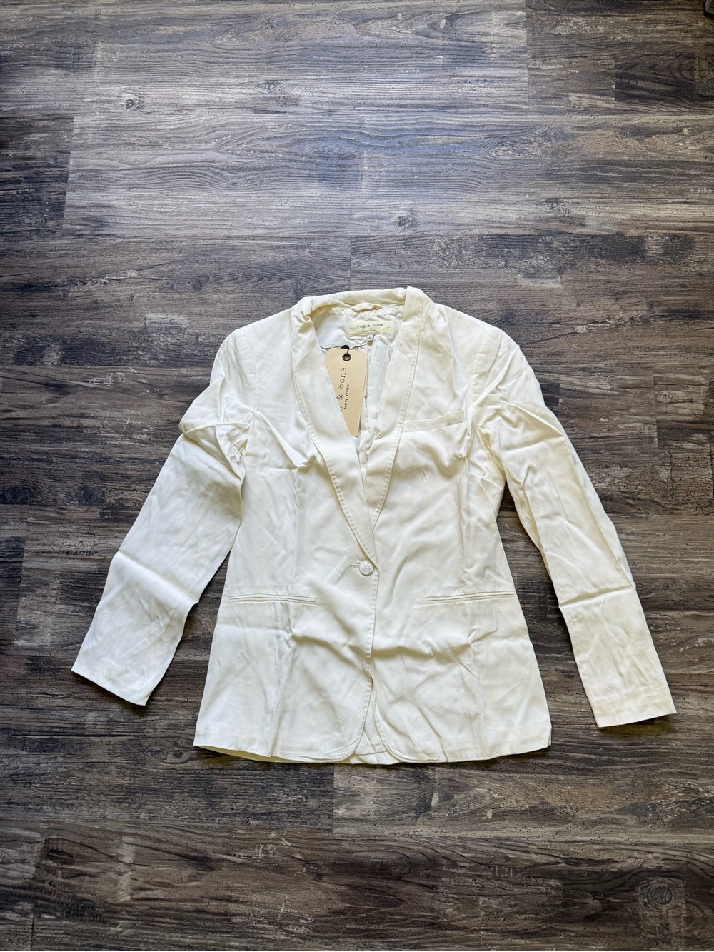 Rag & Bone one button Ivory Blazer